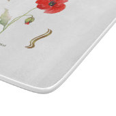 Klatschmohn Schneidebrett (Ecke)