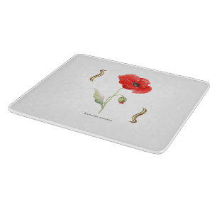 Klatschmohn Schneidebrett
