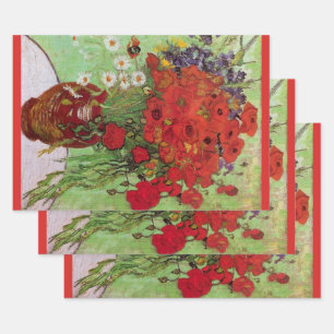 Klatschmohn und Gänseblümchen von Vincent van Gogh Geschenkpapier Set