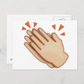Klattern von Händen - Emoji Postkarte (Vorne/Hinten)