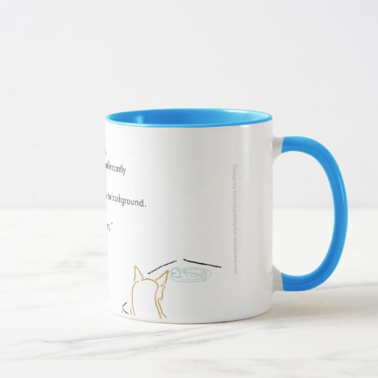 Klauende Katzen-Tasse Virginias Woolf Tasse (Rechts)