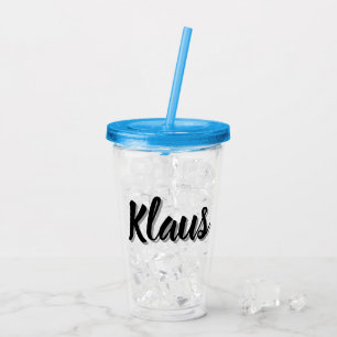 Klaus Männer Name, Acryltrinkbecher