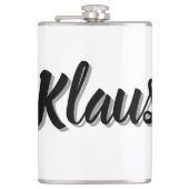 Klaus Männer Name, Flachmann (Vorderseite)