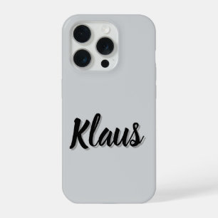 Klaus Männer Name, iPhone 15 Pro Hülle