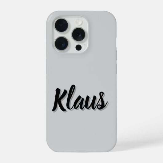 Klaus Mens Name, iPhone Hülle (Rückseite)
