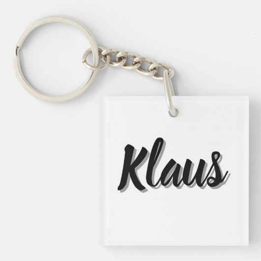 Klaus Mens Name, Schlüsselanhänger (Vorderseite)
