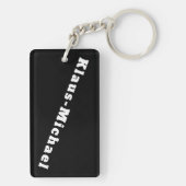 Klaus-Michael Schlüsselanhänger (Rückseite)