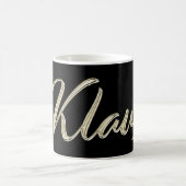 Klaus Name whitegold Tasse Teetasse Kaffeetasse (Mittel)