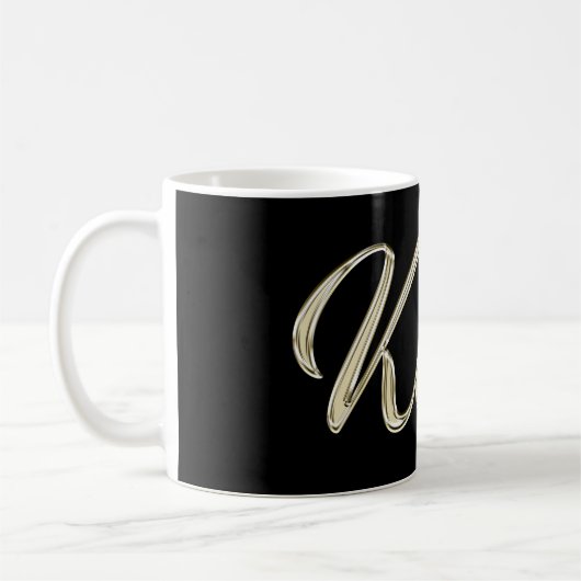 Klaus Name whitegold Tasse Teetasse Kaffeetasse (Links)