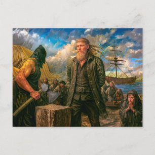 Klaus Stoertebeker Piratenporträt Postkarte
