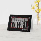 Klavier 50. Geburtstag Karte (Gelbe Blume)