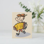 Klavier-Akkordeon-Spielerpostkarte Postkarte (Stehend Vorderseite)