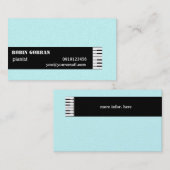 Klavier-Bedingte Visitenkarte-Schablone Visitenkarte (Vorne/Hinten)