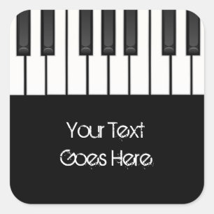 Klavier befestigt Aufkleber