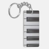 Klavier befestigt doppelseitigen schlüsselanhänger (Vorderseite links)