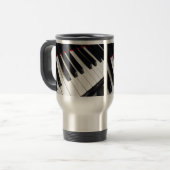 Klavier befestigt Fotografie Reisebecher (Vorderseite Links)