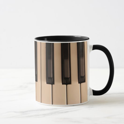 Klavier befestigt Kaffee-Tasse Tasse (Rechts)