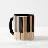 Klavier befestigt Kaffee-Tasse Tasse (Vorderseite Links)