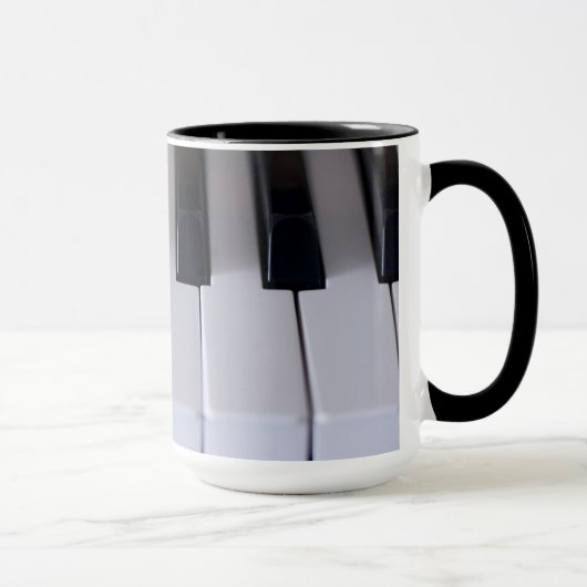 Klavier befestigt Kaffee-Tasse Tasse (Rechts)