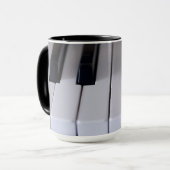 Klavier befestigt Kaffee-Tasse Tasse (Vorderseite Links)