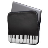 Klavier befestigt Laptop-Hülse Laptopschutzhülle (Vorderseite Links)