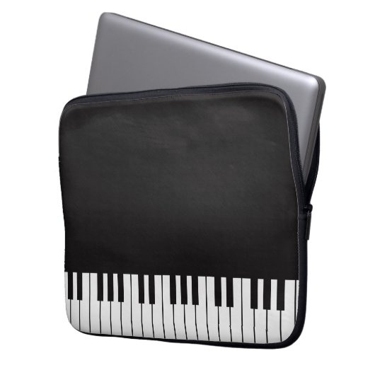 Klavier befestigt Laptop-Hülse Laptopschutzhülle (Vorderseite Links)