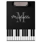 Klavier befestigt Monogramklemmbrett für Klemmbrett (Vorderseite)