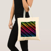 Klavier befestigt Regenbogen der Farbe Tragetasche (Vorderseite (Produkt))