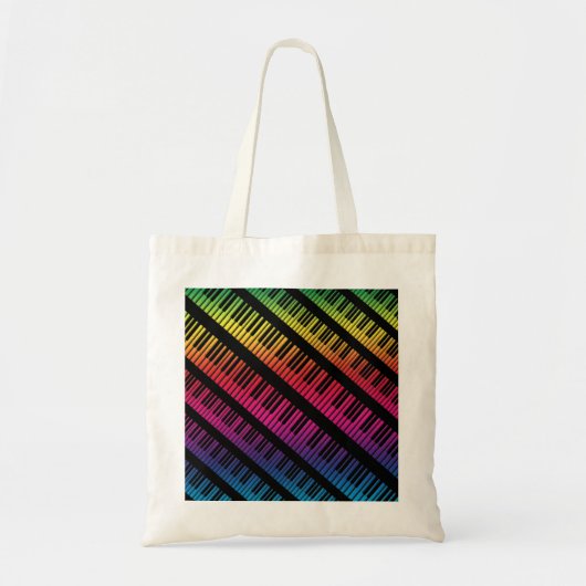 Klavier befestigt Regenbogen der Farbe Tragetasche (Vorne)