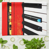 Klavier befestigt Tee-Tuch Handtuch (Gefaltet)