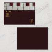 Klavier befestigt Visitenkarte (Vorne/Hinten)