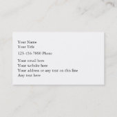 Klavier befestigt Visitenkarte (Rückseite)