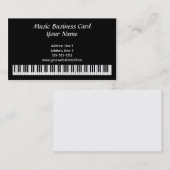 Klavier befestigt Visitenkarte (Vorne/Hinten)