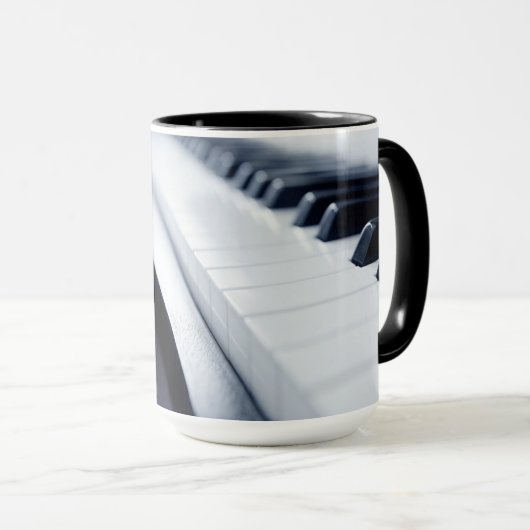 Klavier behalten ein Lied in Ihrem Herzen Tasse (VorderseiteRechts)