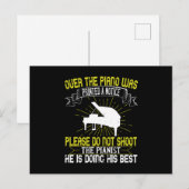 Klavier - Bitte schießen Sie nicht den Pianisten. Postkarte (Vorne/Hinten)