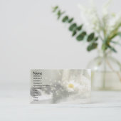 Klavier, Blume und Sterne Visitenkarte (Stehend Vorderseite)