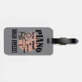 Klavier, Brain Freeze Gepäckanhänger (Rückseite horizontal)