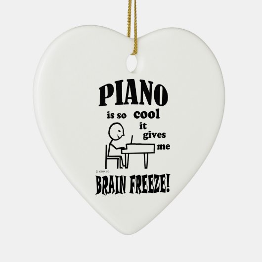 Klavier, Brain Freeze Keramik Ornament (Rechts)