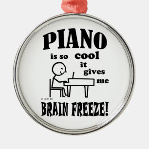 Klavier, Brain Freeze Ornament Aus Metall