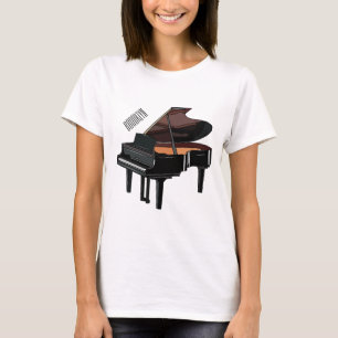 Klavier-Cartoon-Illustration T-Shirt