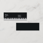 Klavier - dünn mini visitenkarte (Vorne/Hinten)