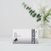 Klavier-elegante Visitenkarte (Stehend Vorderseite)