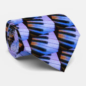 Klavier-elektrisches Blau Krawatte (Gerollt)