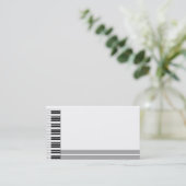 Klavier-Entwurfs-Visitenkarte Visitenkarte (Stehend Vorderseite)