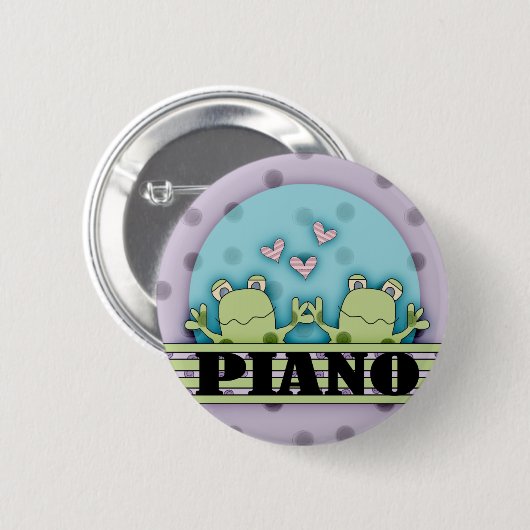 Klavier-Frosch-Knopf Button (Vorne & Hinten)