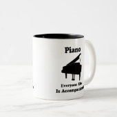 Klavier-Geschenk Zweifarbige Tasse (VorderseiteRechts)