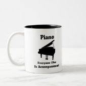 Klavier-Geschenk Zweifarbige Tasse (Links)