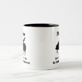 Klavier-Geschenk Zweifarbige Tasse (Mittel)