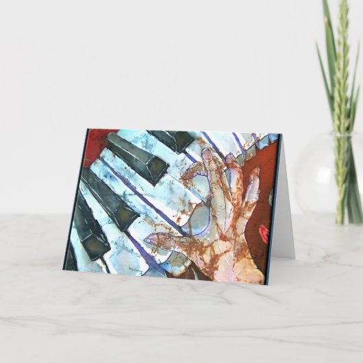 KLAVIER-GRUSS-KARTE KARTE (Vorderseite)