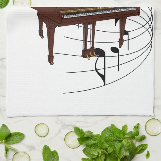 Klavier Handtuch (Gefaltet)